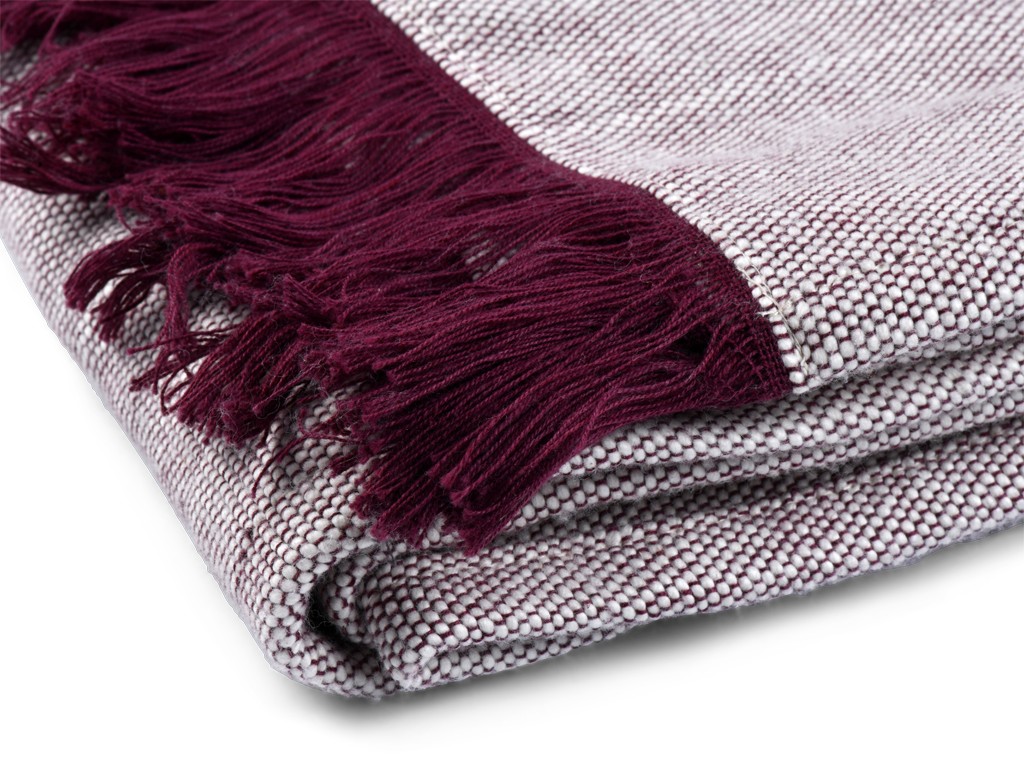 Couverture de méditation Chambray en Coton Bio Coton Chambray Prune