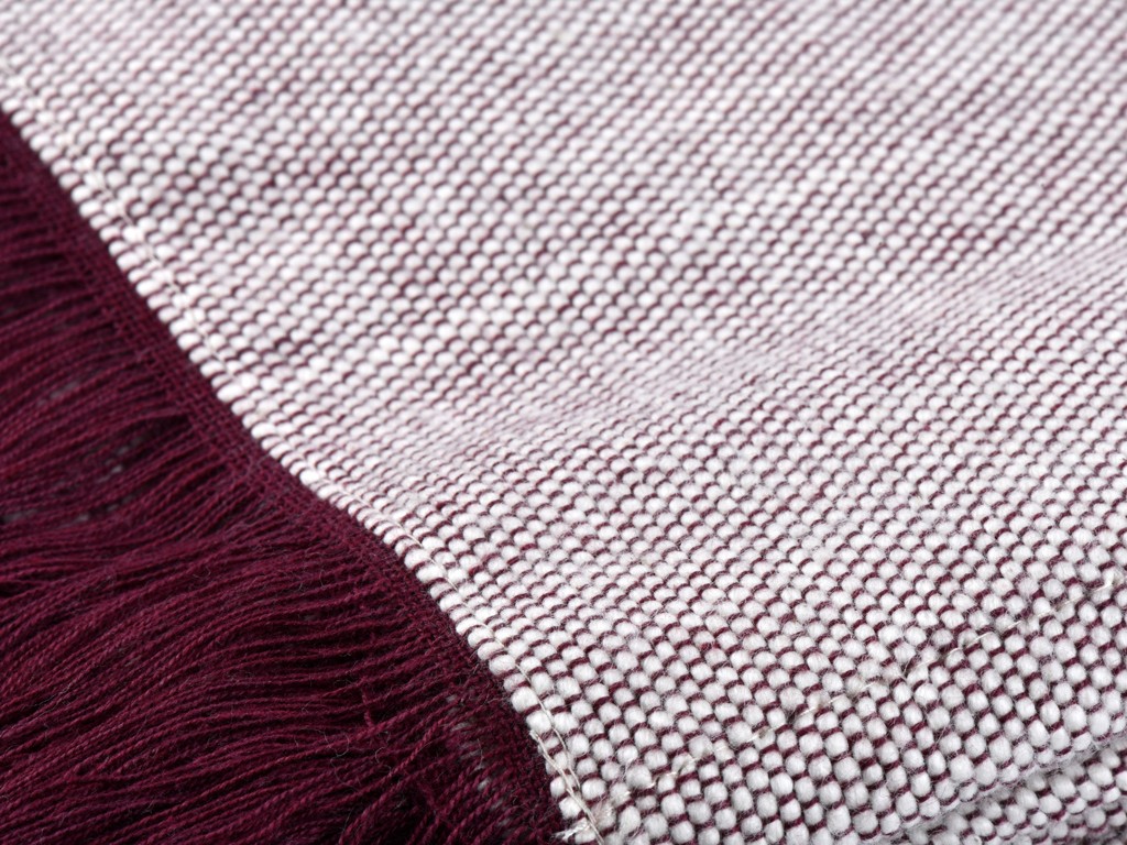 Chambray-Meditationsdecke aus Bio-Baumwolle Pflaumenfarbener Chambray-Baumwollbaumwolle
