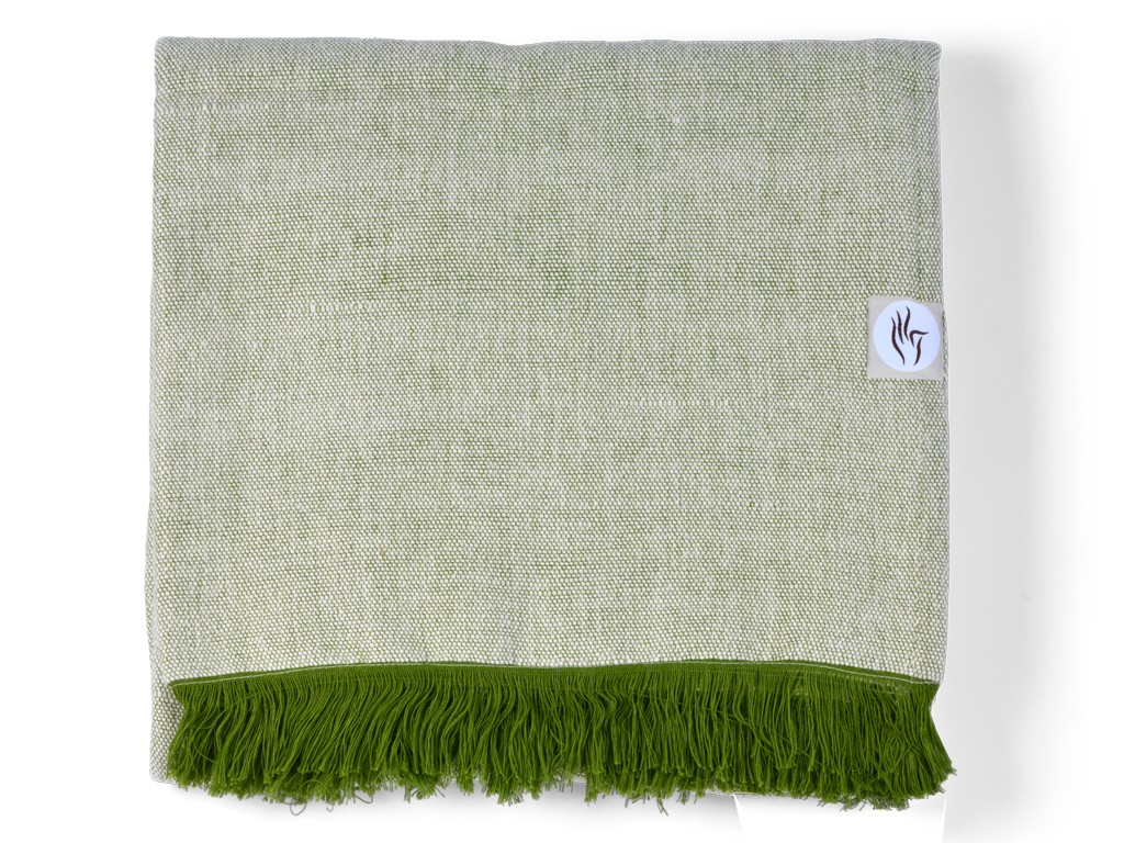 Couverture de méditation Chambray en Coton Bio Coton Chambray Vert