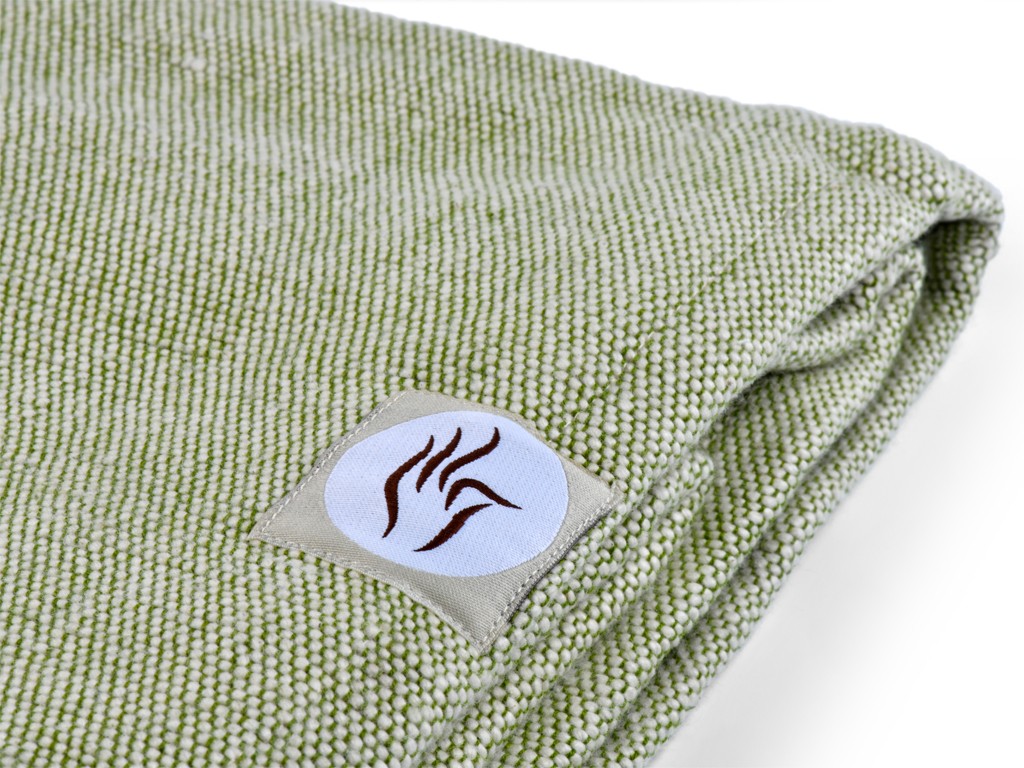 Couverture de méditation Chambray en Coton Bio Coton Chambray Vert