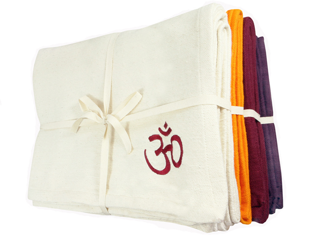Couverture de yoga 100% coton bio 150cm X 200cm Lot de 6