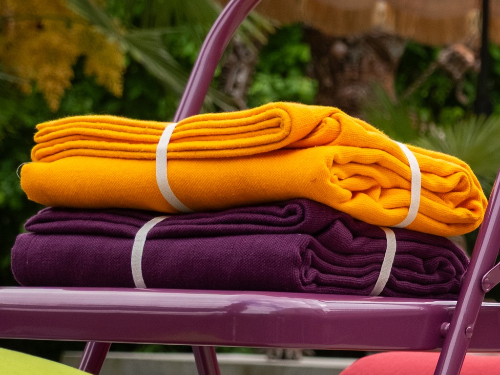 Couverture de yoga 100% coton bio 150cm X 200cm