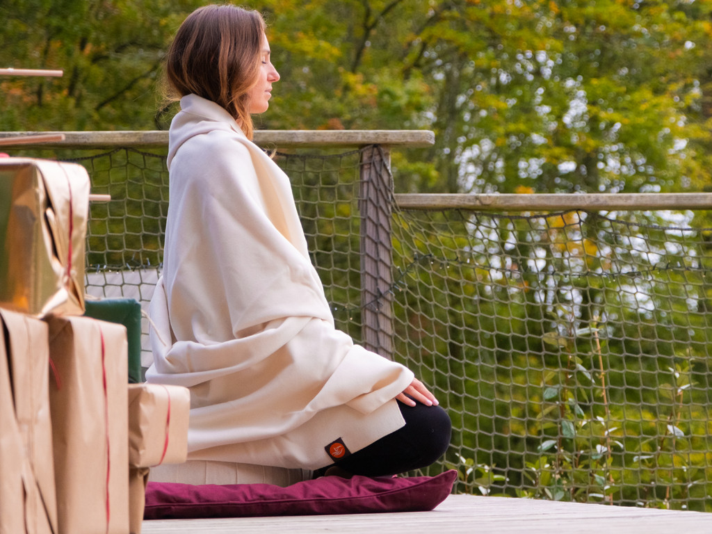 Couverture de yoga Iyengar (Style Cachemire) 150 cm x 200 cm