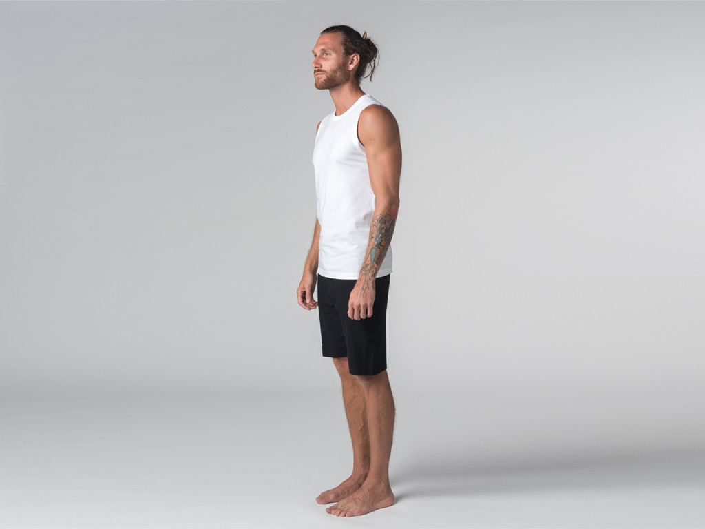 Débardeur de yoga hommes - Coton bio Blanc - Fin de Serie