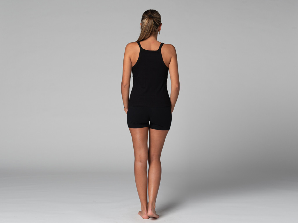 Regata Feminina Canelada Preto