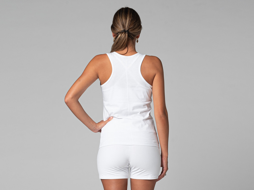 Regata Feminina Slim 100% Orgânica Branco