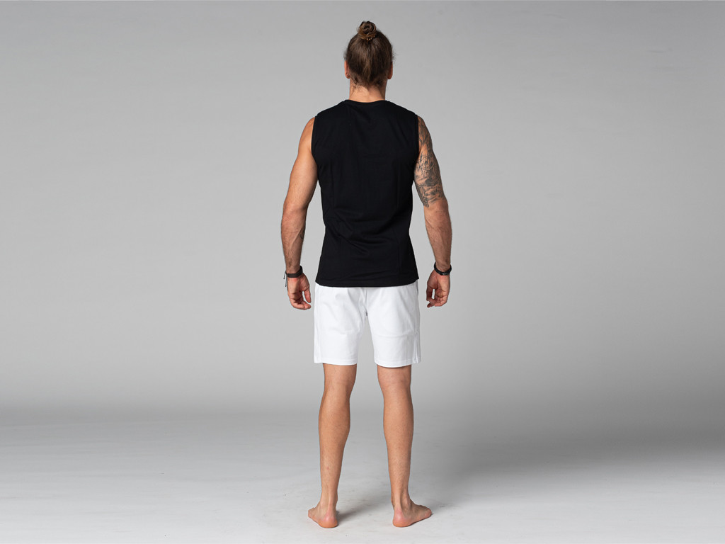 100 % Bio-Tanktop für Herren Schwarz