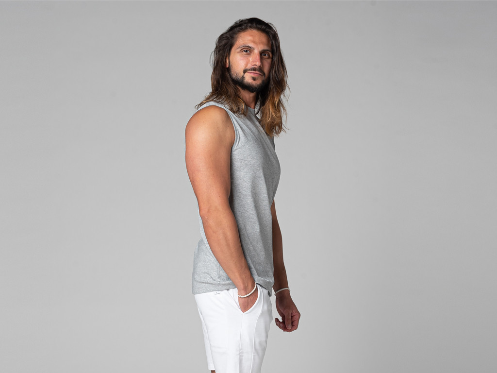 Camiseta sin Mangas para Hombre Gris