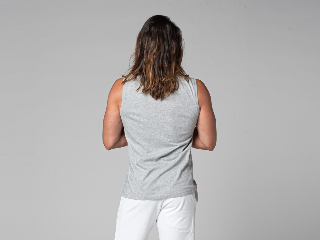 Camiseta sin Mangas para Hombre Gris