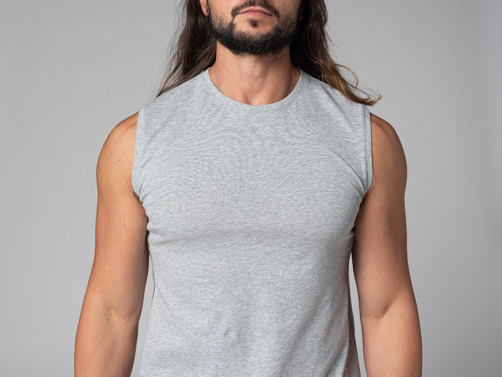 Camiseta sin Mangas para Hombre Gris