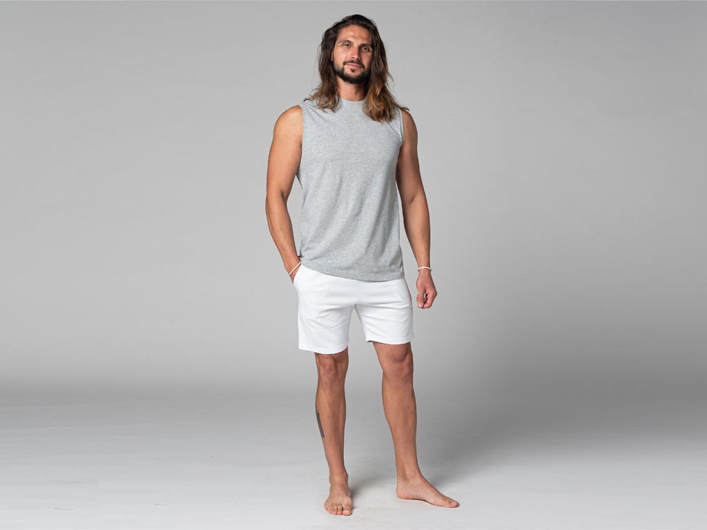 Canotta da uomo 100% biologica Grigio