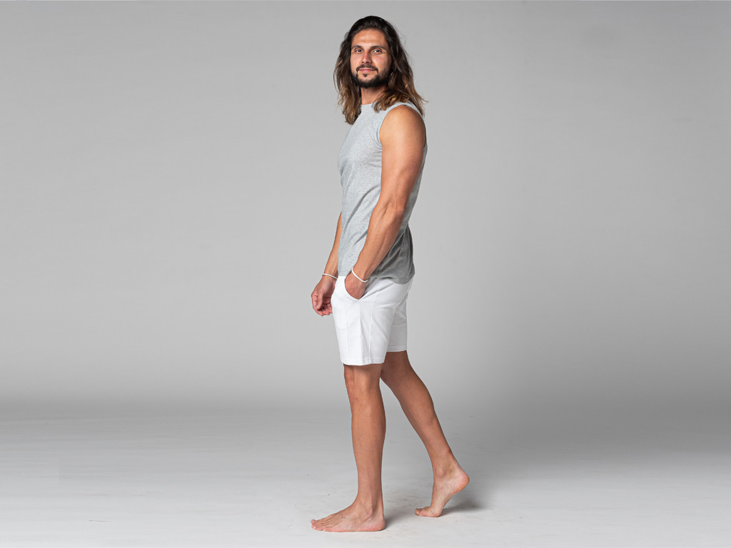 Canotta da uomo 100% biologica Grigio