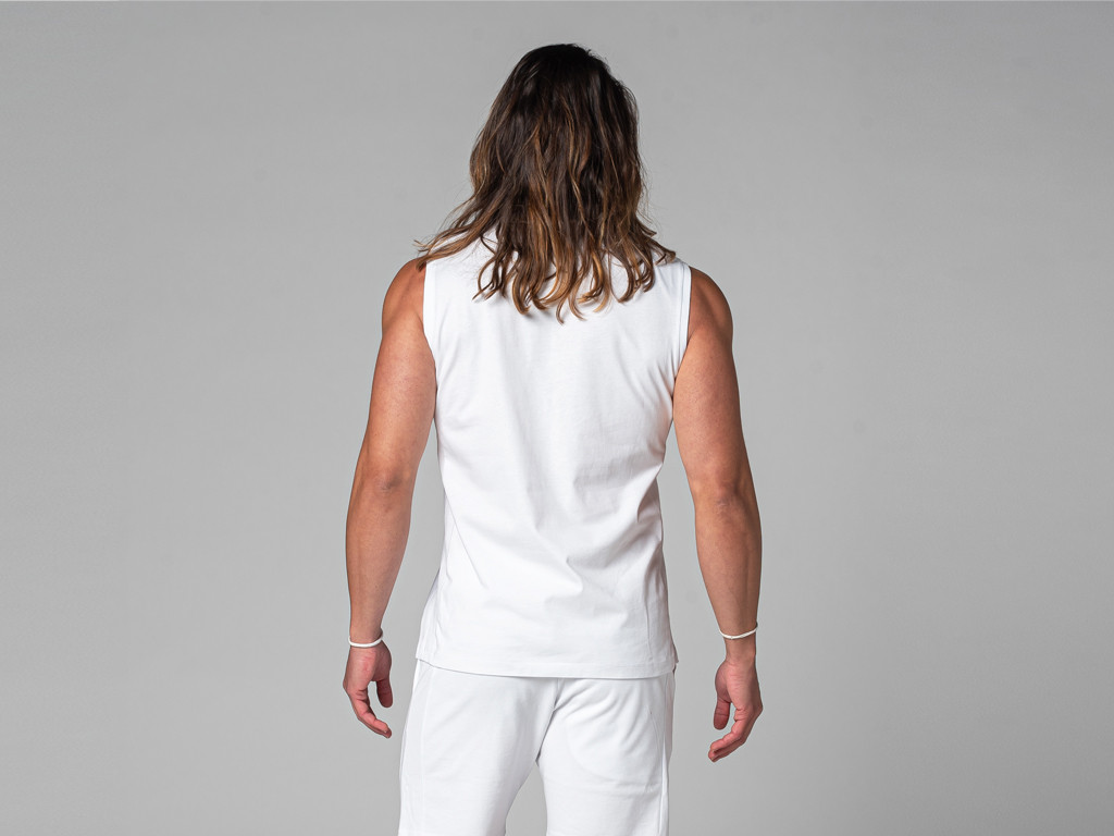Regata Masculina 100% Orgânica Branco