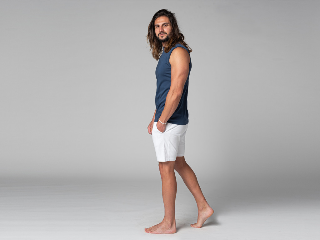 Débardeur Homme 100% Bio Bleu