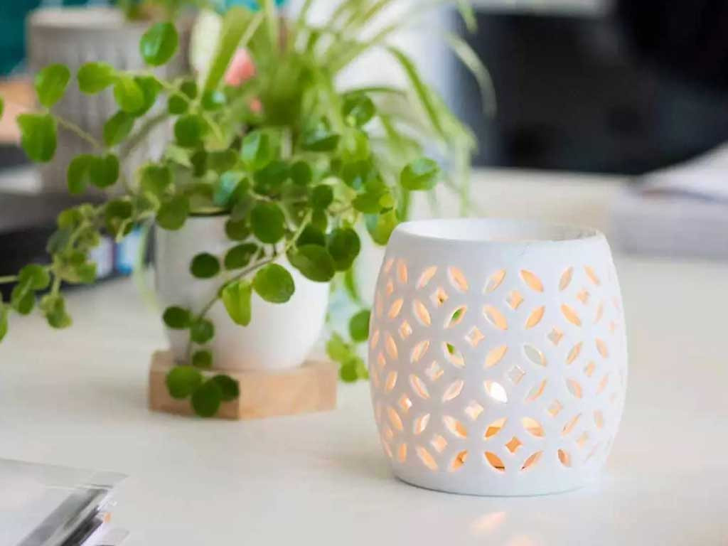 Diffuseur porcelaine photophore Luciole 8,8 x 8,6 cm