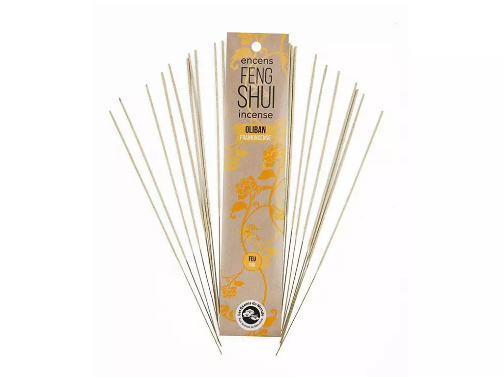 Encens Feng Shui élément Feu, Oliban 20 bâtonnets x 30 min