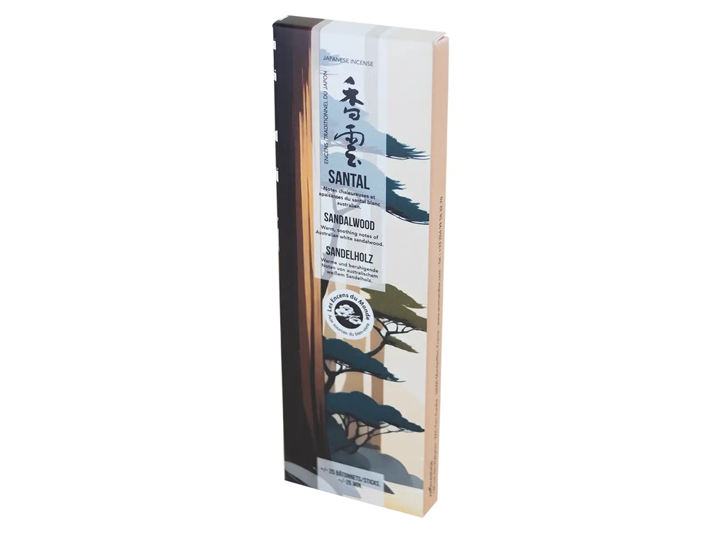 Encens Japonais Santal - Jardins du Japon Environ 25 bâtonnets x 25 min