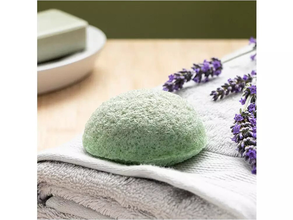 Esponja Konjac Arcilla verde y té verde