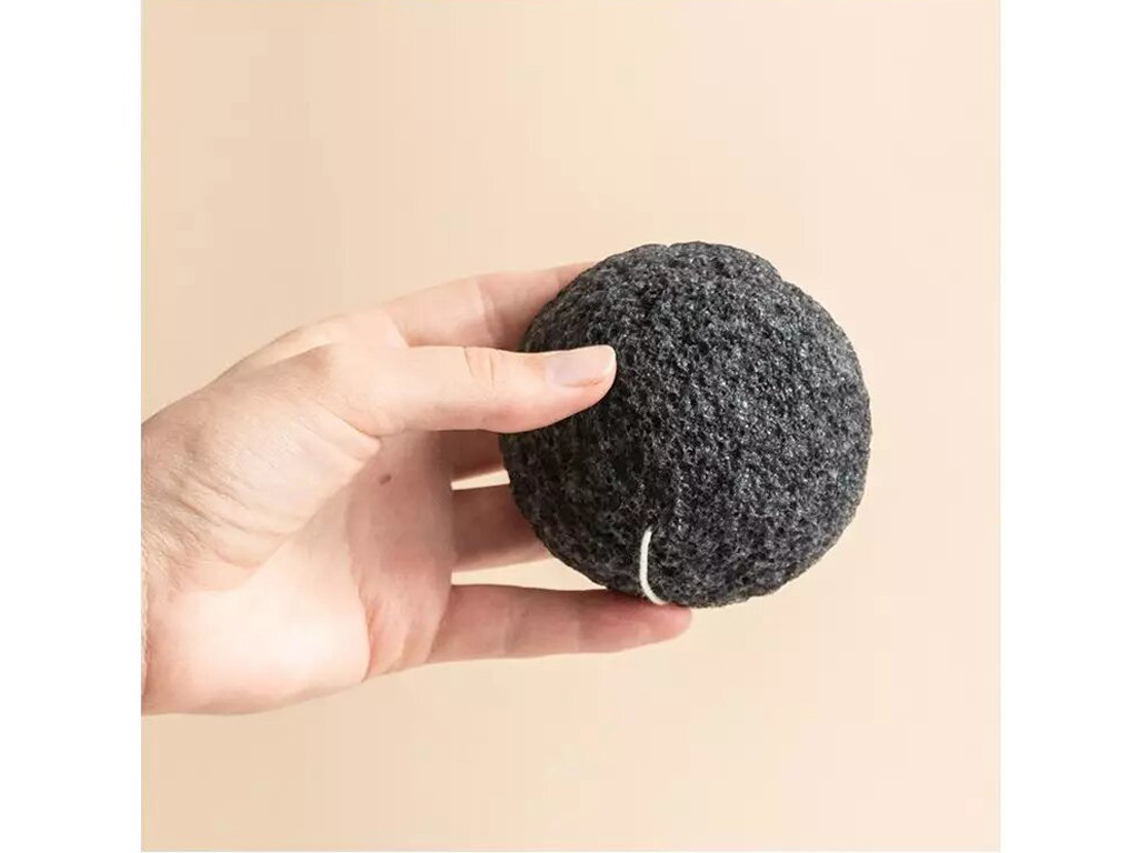 Eponge de Konjac Charbon Bincho