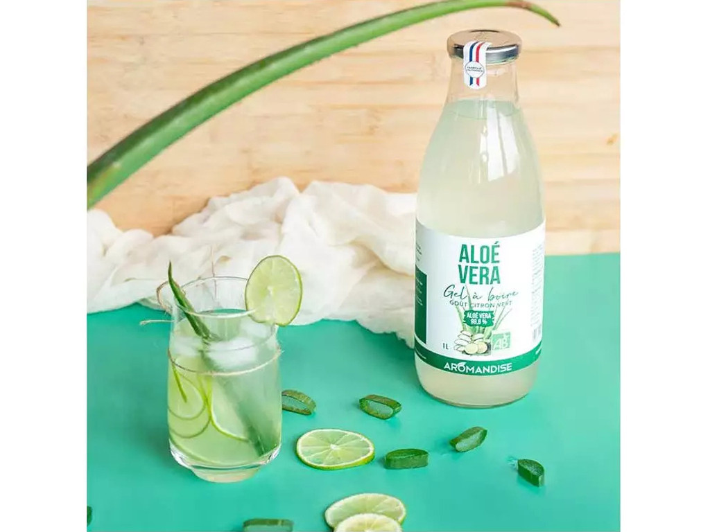 Gel à boire Aloé Véra et Citron Vert 1L