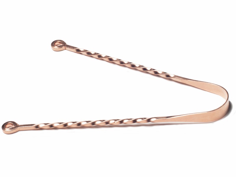 Raspador de língua ayurvédico 100% cobre