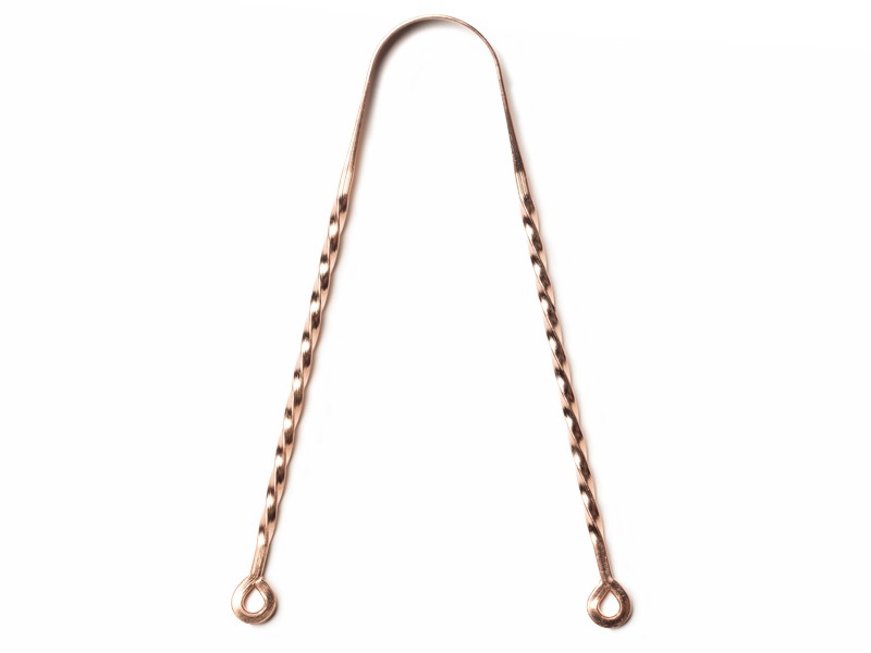 Raspador de língua ayurvédico 100% cobre