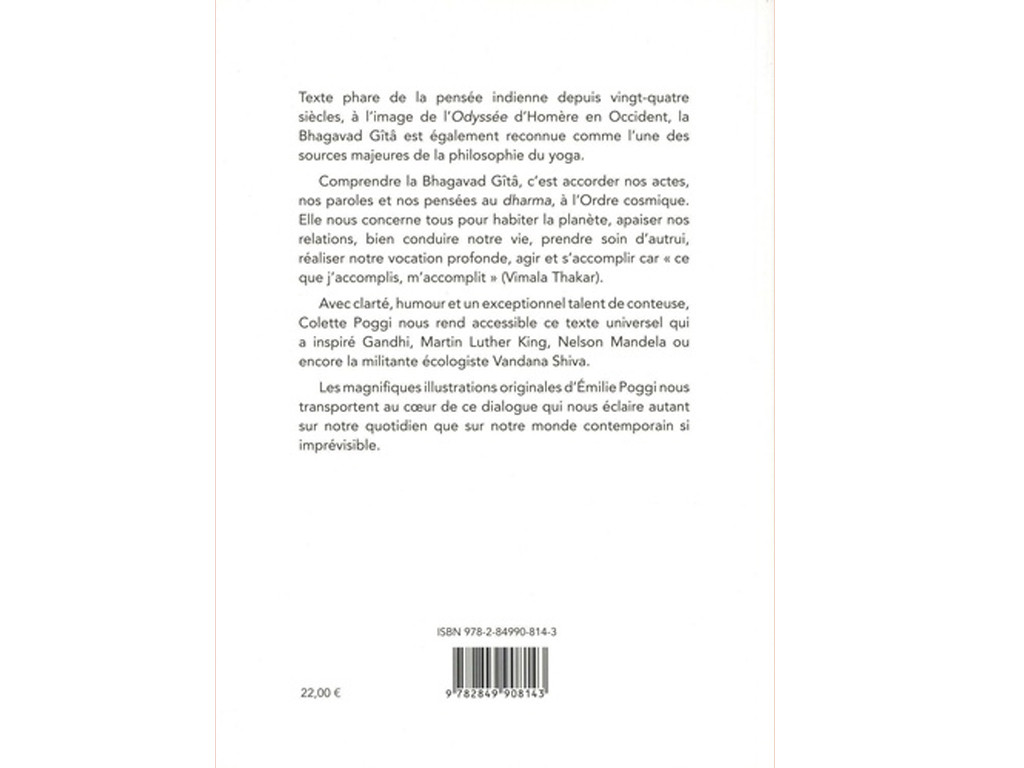 La Bhagavad Gita ou l'Art d'Agir Colette Poggi et Émilie Poggi