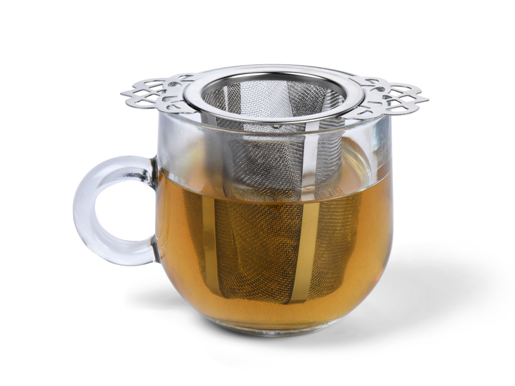 Tee-Ei mit Deckel Teesieb