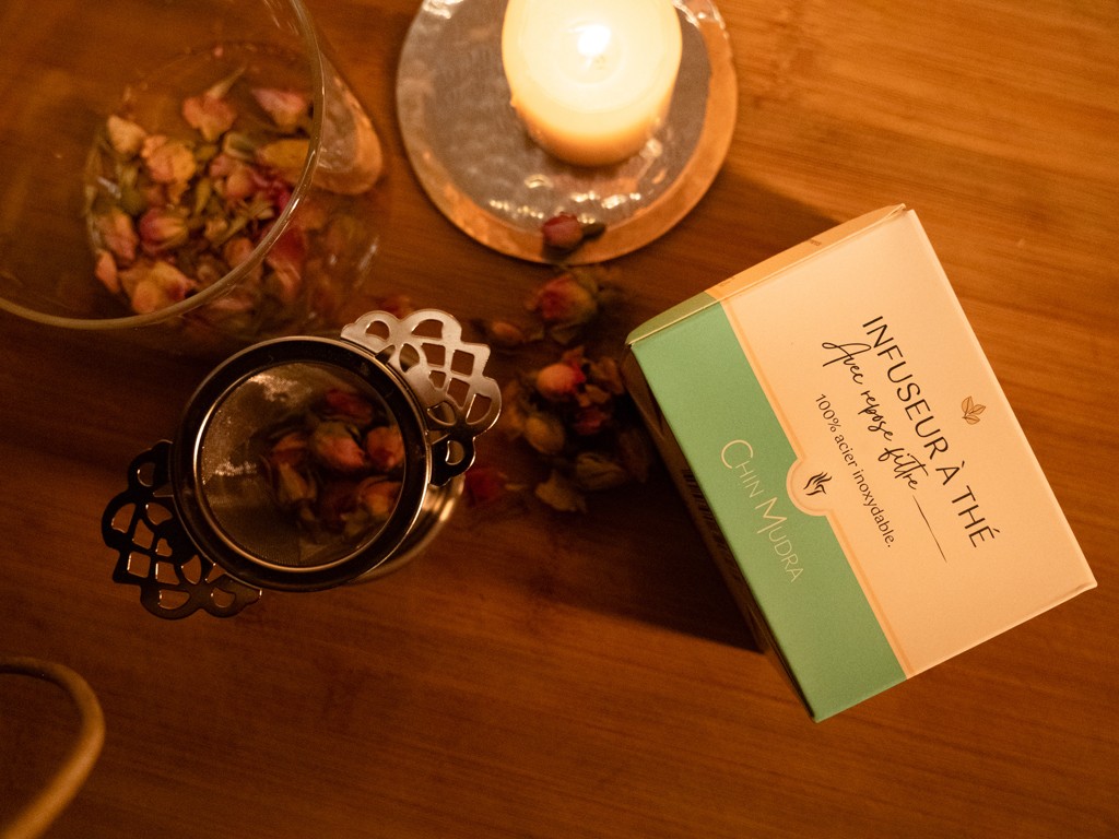 Infuseur à Thé avec couvercle Passoire à Thé