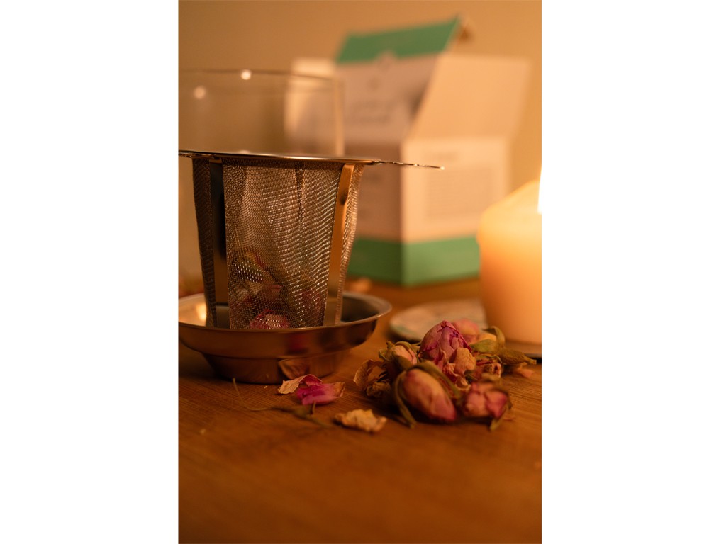 Infuseur à Thé avec couvercle Passoire à Thé