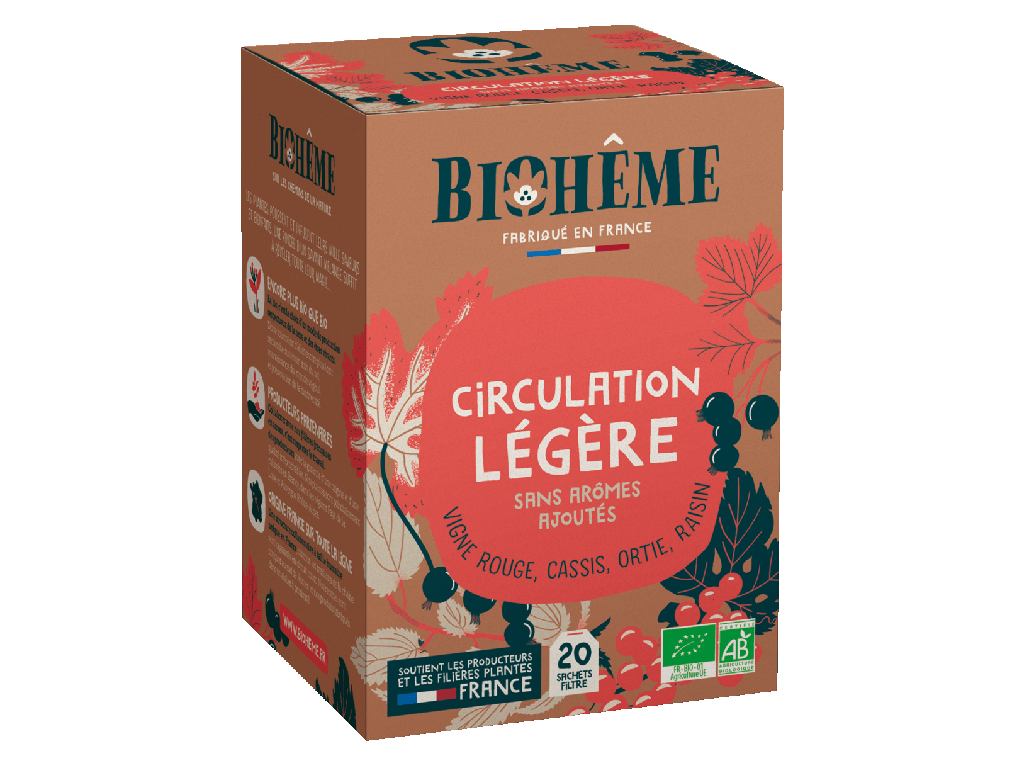 Infusion Circulation légère 20 Infusettes Végétales