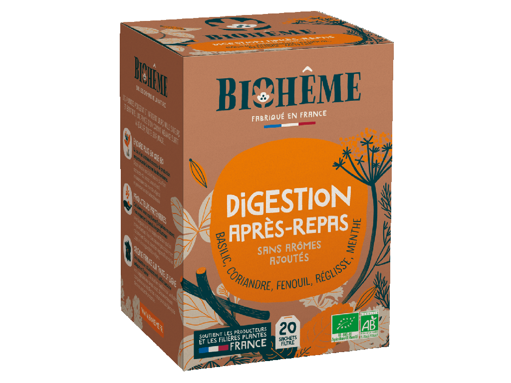 Infusion Digestion après-repas 20 Infusettes Végétales