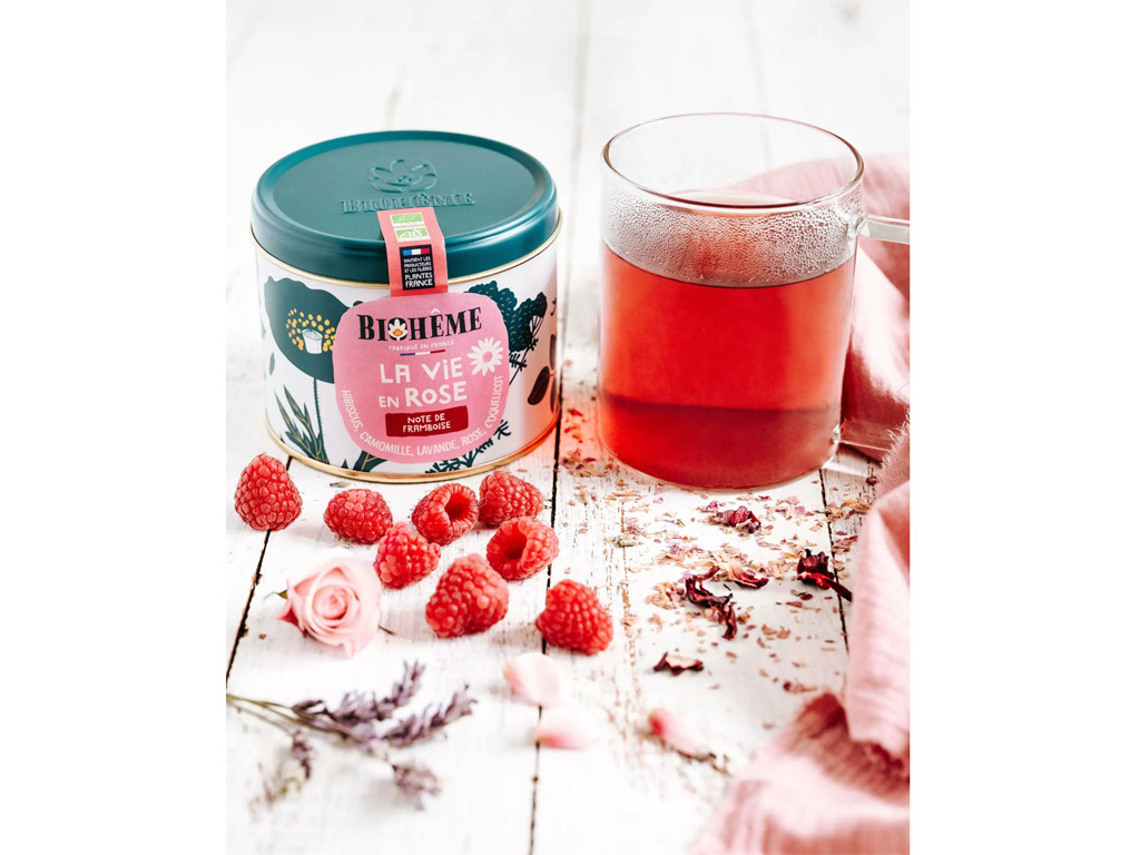 La vida en infusión de rosas Caja a granel de 50 g