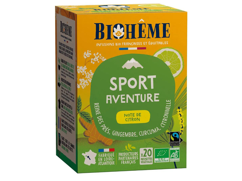 Infusion Sport Aventure 20 Infusettes Végétales