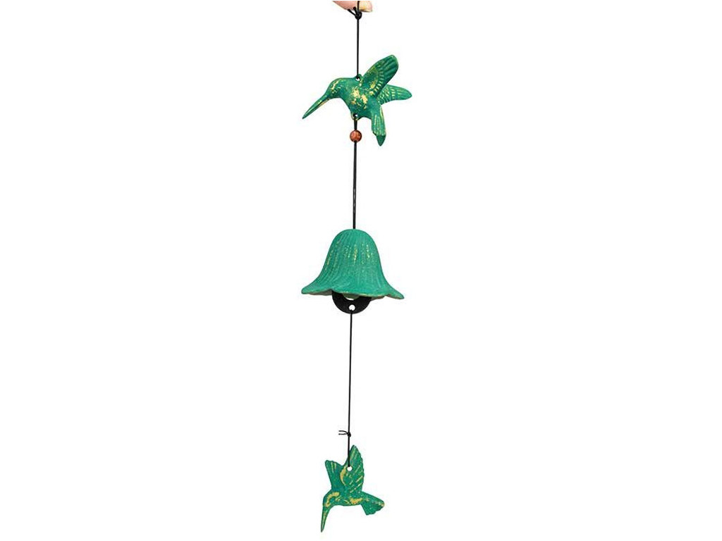 Giocattolo del vento del colibrì Verde dorato