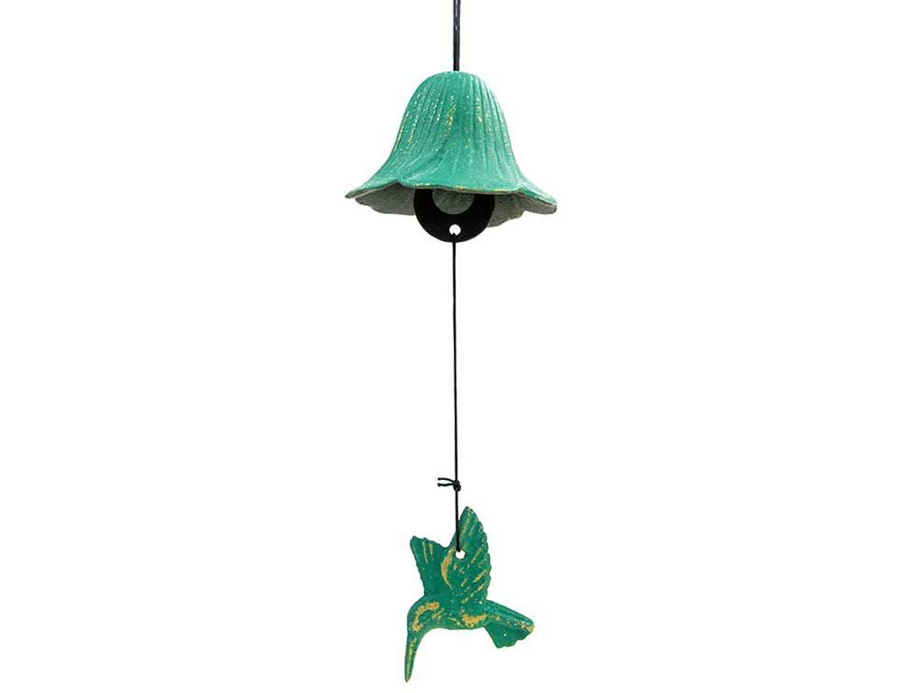 Giocattolo del vento del colibrì Verde dorato