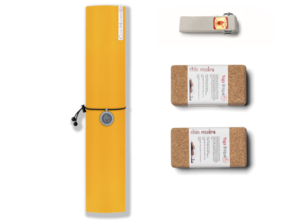 Intensive-Mat Yoga Kit 4mm Saffron Yellow