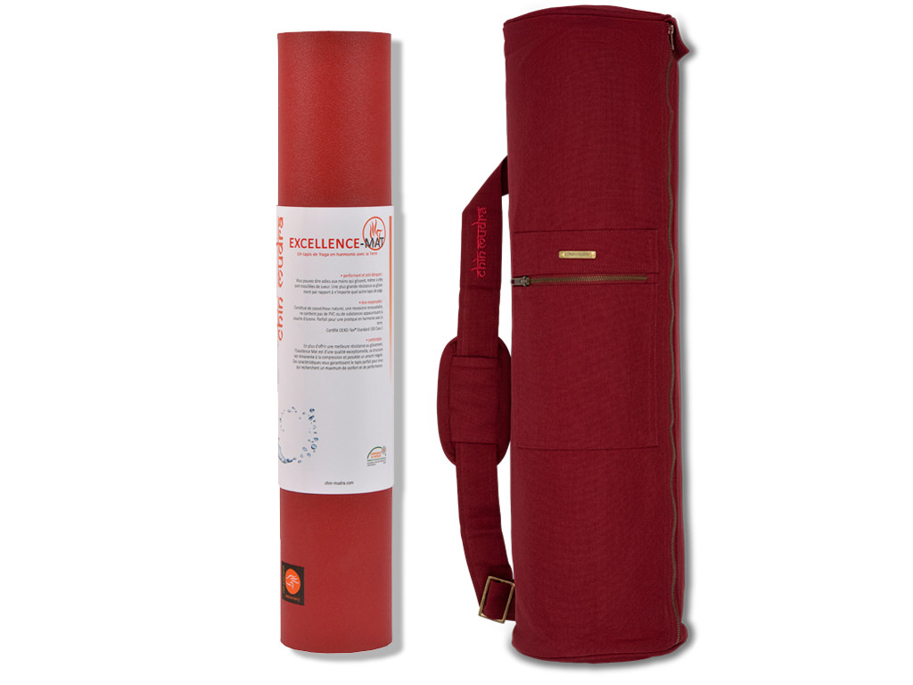 Kit Excellence Mat 6mm et Sac Bordeaux