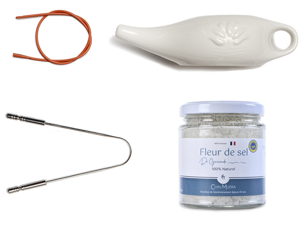 Kit Completo Lota Jala Neti Porcellana Bianca 250 ml