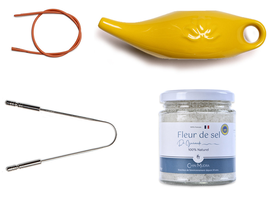 Kit Lota Jala Neti completo Porcelana Amarillo Azafran 250 ml