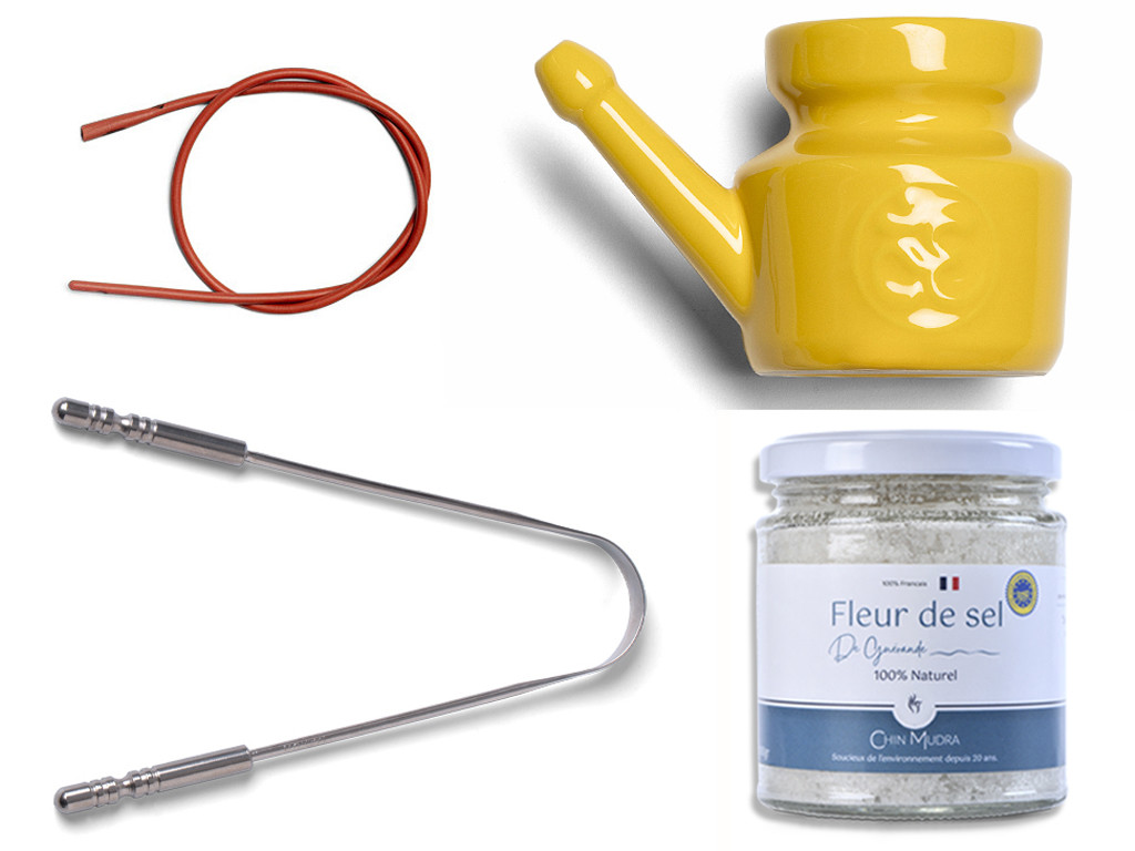 Kit Lota Jala Neti complet Porcelaine Jaune Safran 400 ml