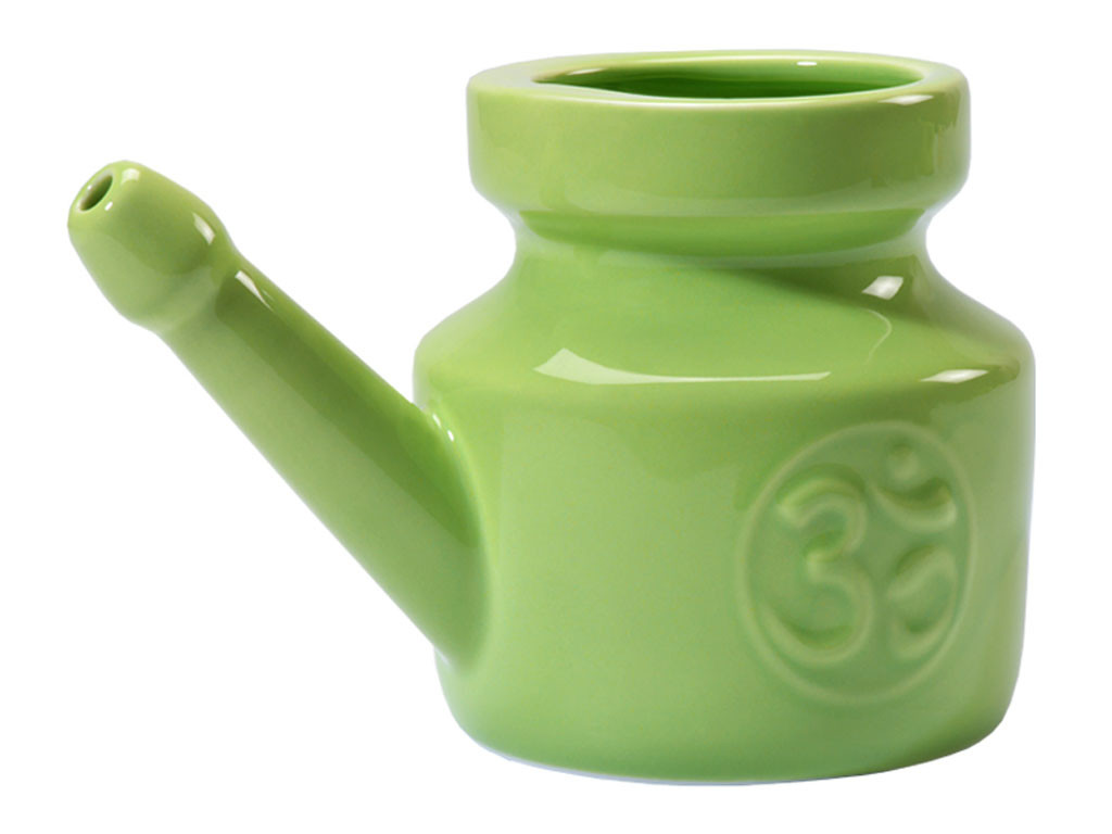 Kit Lota Jala Neti complete Porcelain Almond Green 400 ml