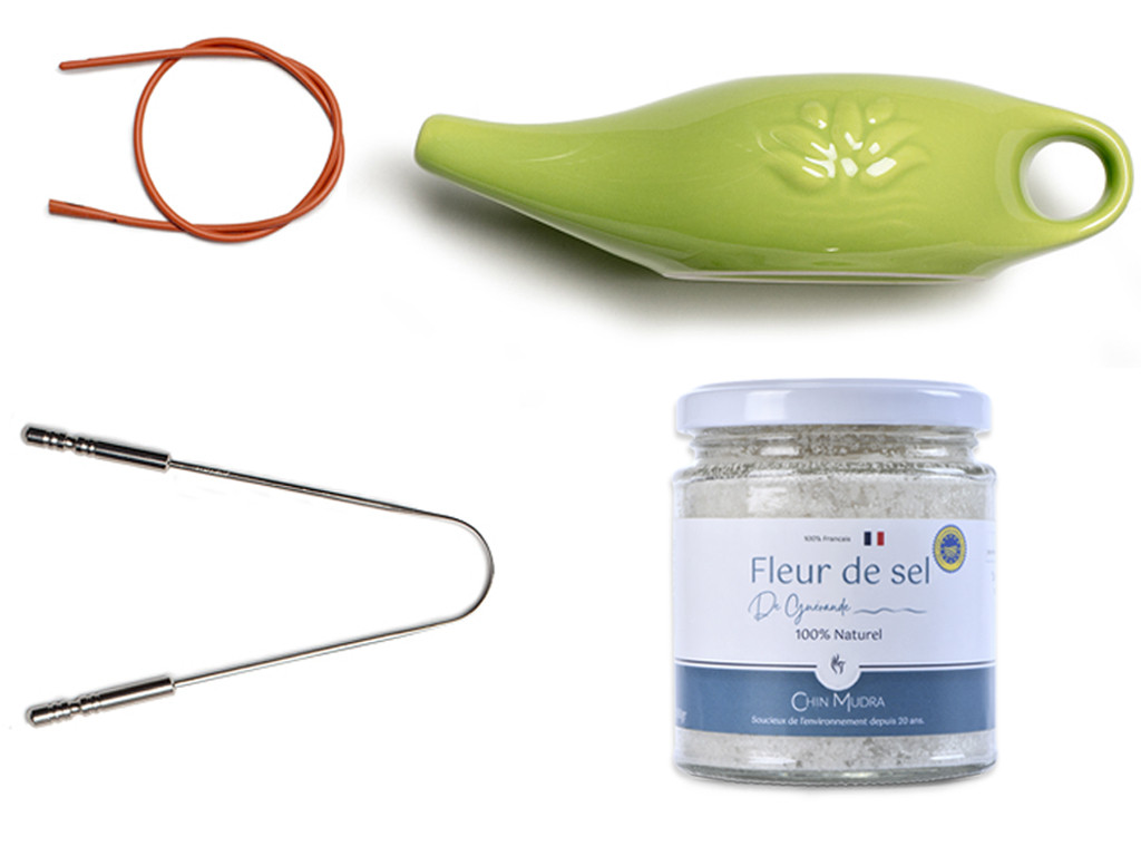 Lota Jala Neti Komplettset aus mandelgrünem Porzellan 250 ml