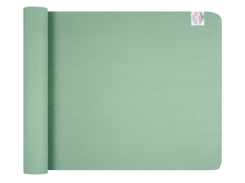 Kit de tapete e bolsa natural Amêndoa Verde