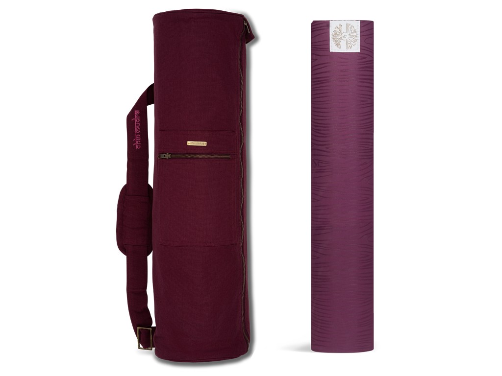 Kit tappetino e borsa naturale Prugna