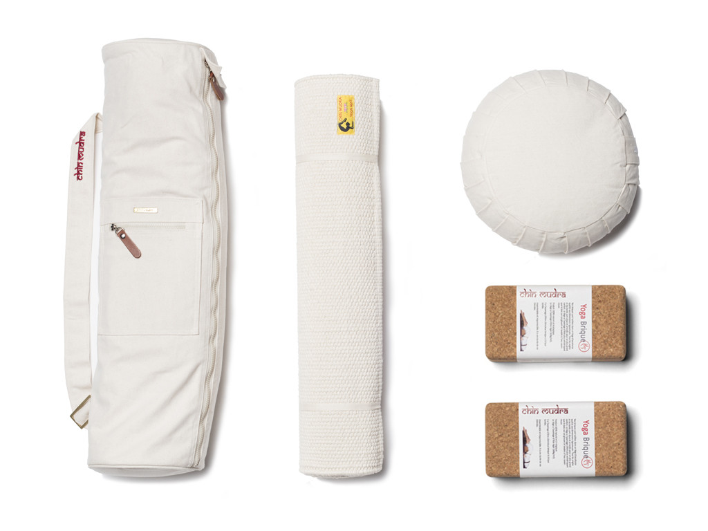 100 % biologisches Natur-Set Cremefarben