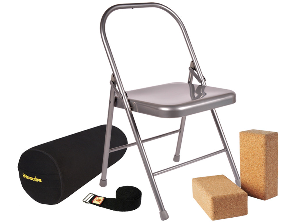 Kit yoga Iyengar Gris