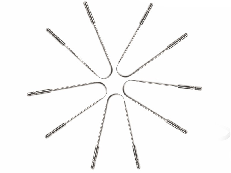 Set di 10 raschietti per lingua Comfort 100% acciaio inossidabile