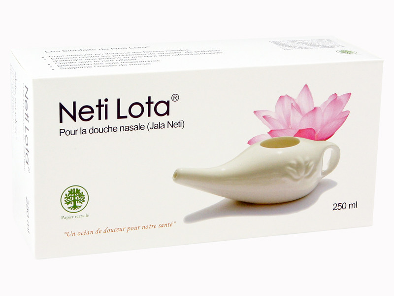 Neti Pot en céramique blanc - soin nasal