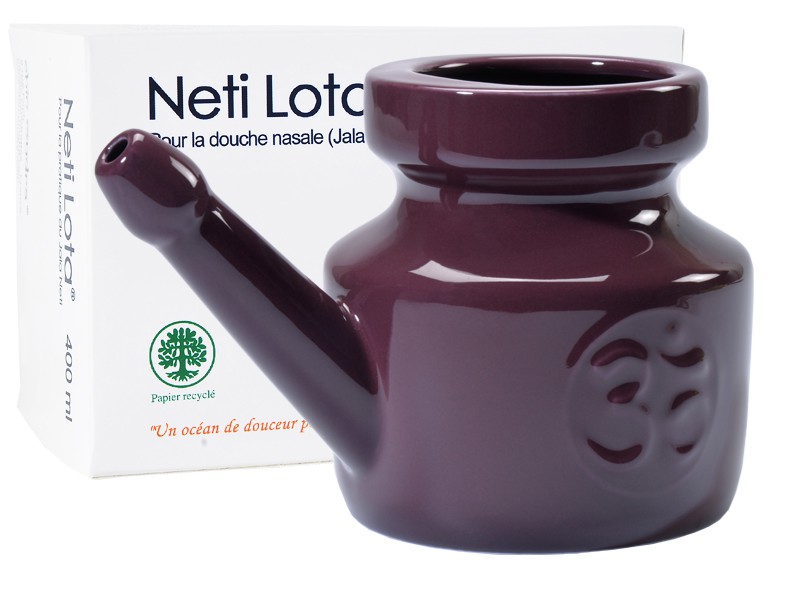 Lota Om en porcelaine émaillée 400ml Prune